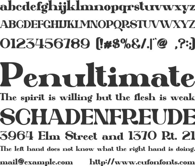 Qarifa font preview