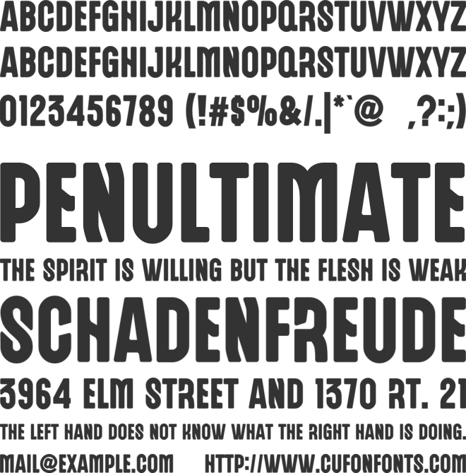 Resoft font preview