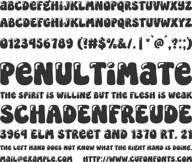 Super Popstar font preview