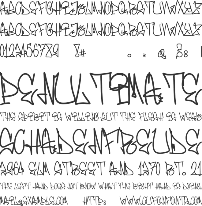 GLHF font preview