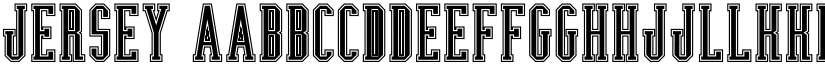 Jersey font