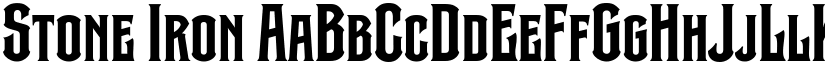 Stone Iron font