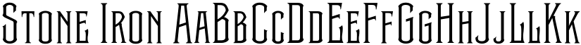 Stone Iron font