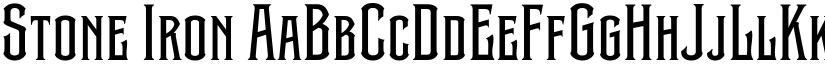 Stone Iron font
