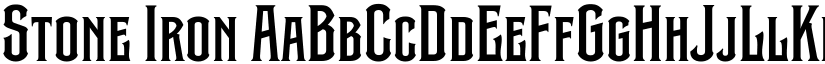 Stone Iron font