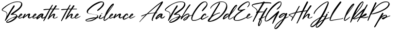 Beneath the Silence font