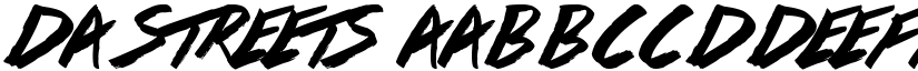Da Streets font
