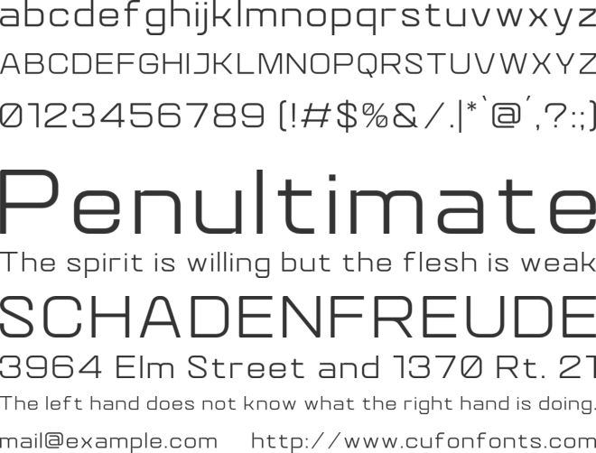 Quantix font preview