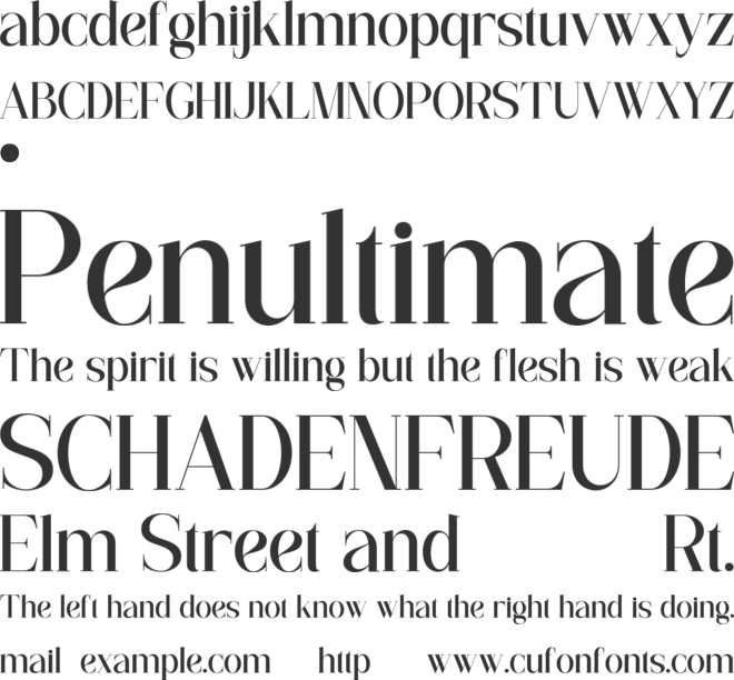 FLAREA font preview
