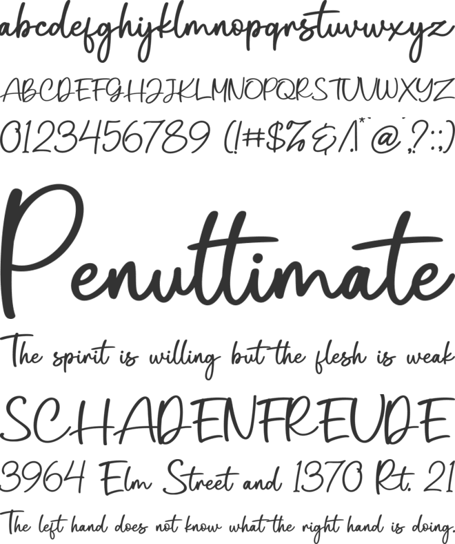 Antigritas font preview