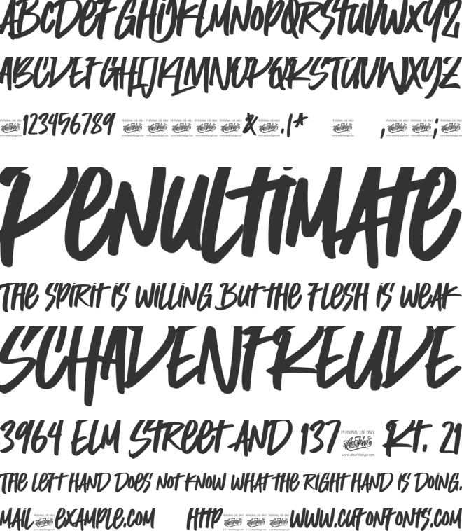 Lill Savages font preview