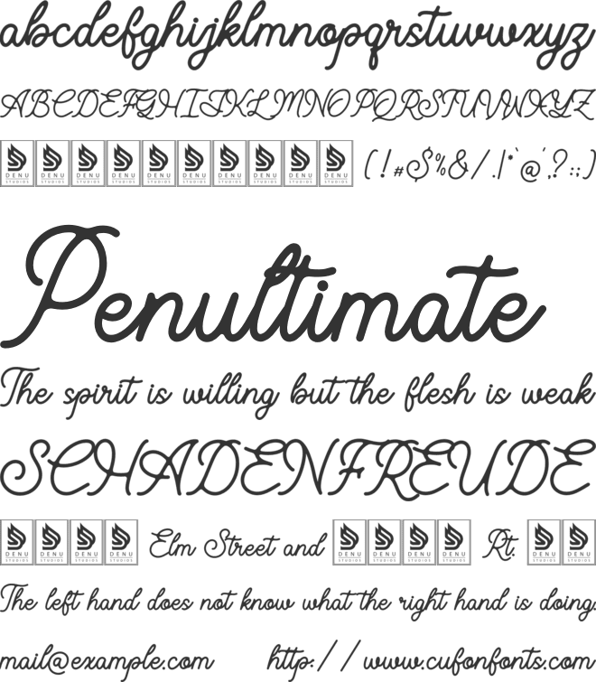 Vantage Costieno font preview