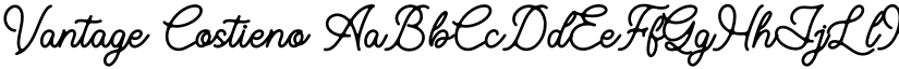 Vantage Costieno font download