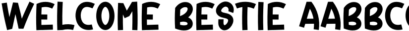 Welcome Bestie font download