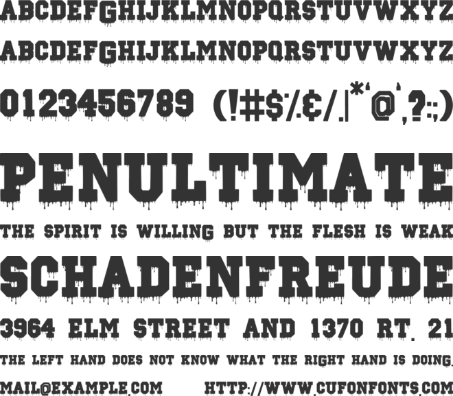 Blockton Halloween font preview