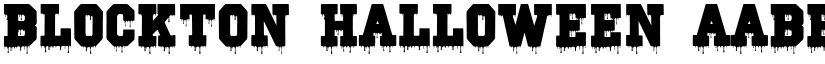 Blockton Halloween font download