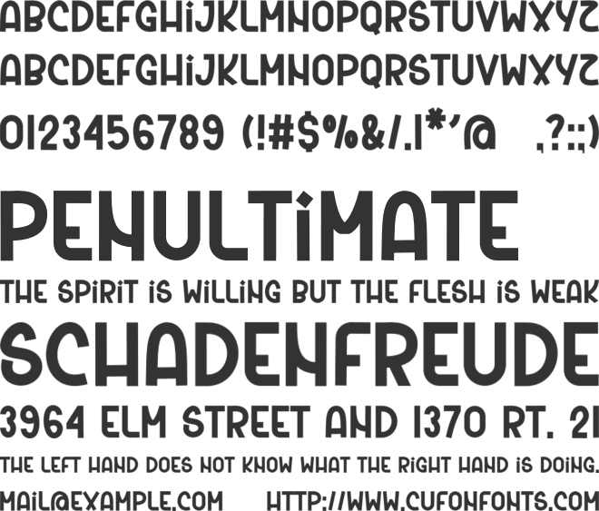 Night Camping font preview