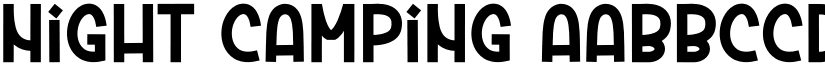 Night Camping font download