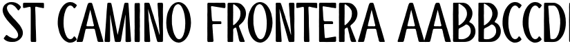 ST Camino Frontera font download