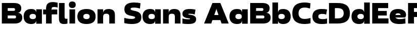 Baflion Sans font