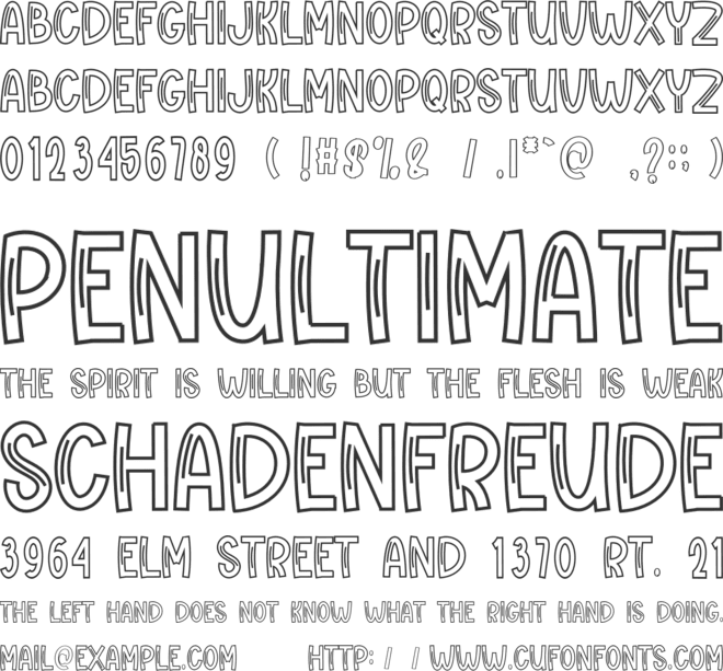 VeryGood font preview