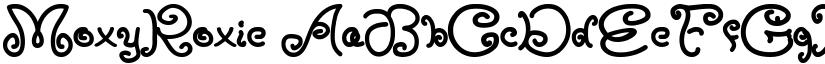MoxyRoxie font
