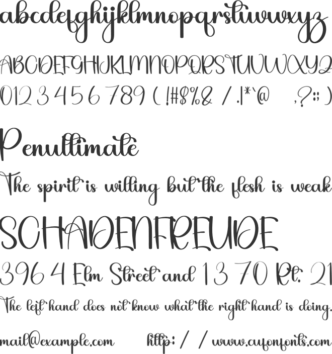 Spring Farmhouse font preview
