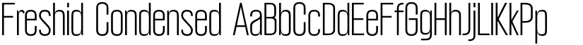 Freshid Condensed font