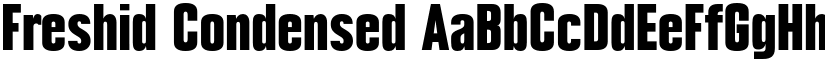 Freshid Condensed font