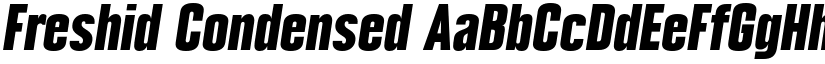 Freshid Condensed font