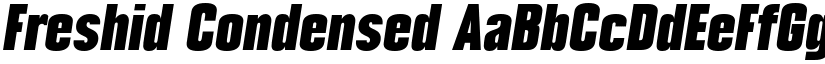 Freshid Condensed font