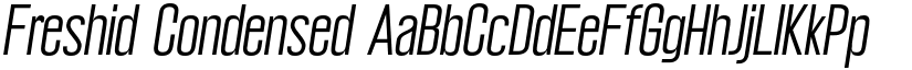 Freshid Condensed font