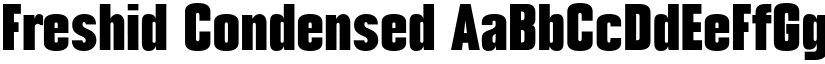 Freshid Condensed font