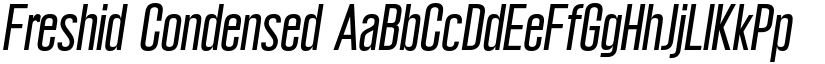 Freshid Condensed font