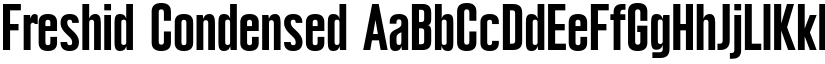 Freshid Condensed font