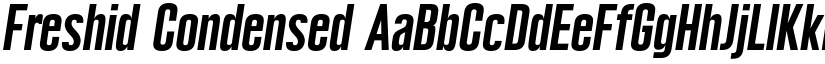 Freshid Condensed font