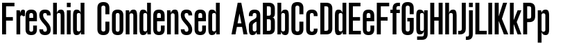 Freshid Condensed font