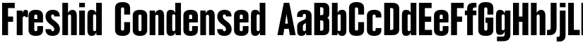 Freshid Condensed font