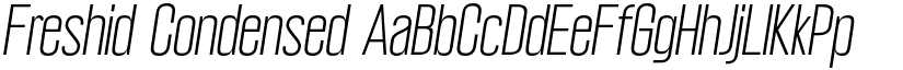 Freshid Condensed font