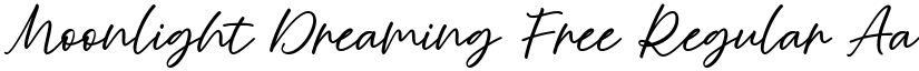 Moonlight Dreaming Handwritten Script Font font download