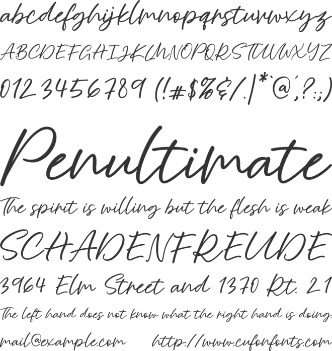 Moonlight Dreaming Handwritten Script Font font preview