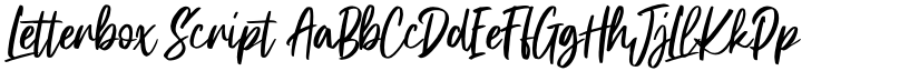 Letterbox Script font