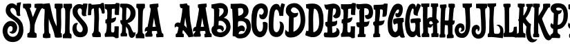 Synisteria font download