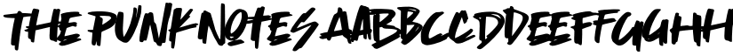 The Punk Notes font download