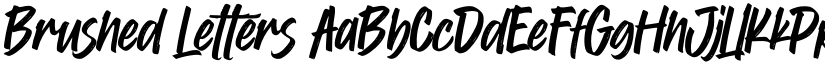 Brushed Letters font