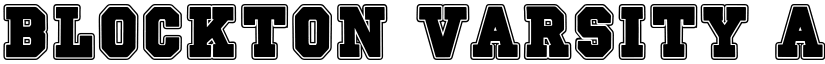 Blockton Varsity font download