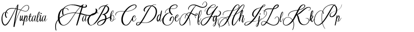Nuptalia font