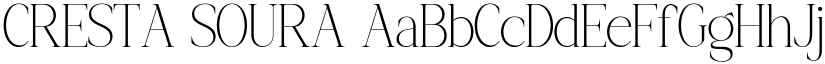 CRESTA SOURA font