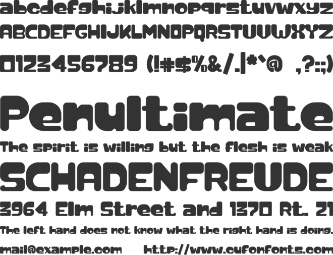 VANJOVA font preview