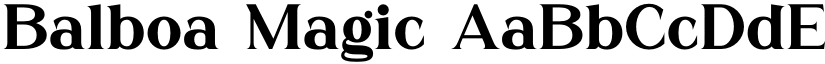 Balboa Magic font download